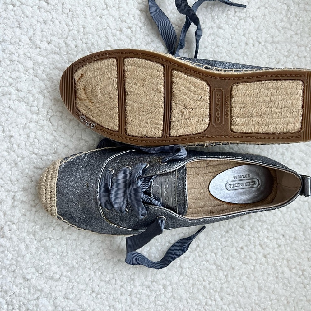 Coach Women's Denim Blue Espadrilles
